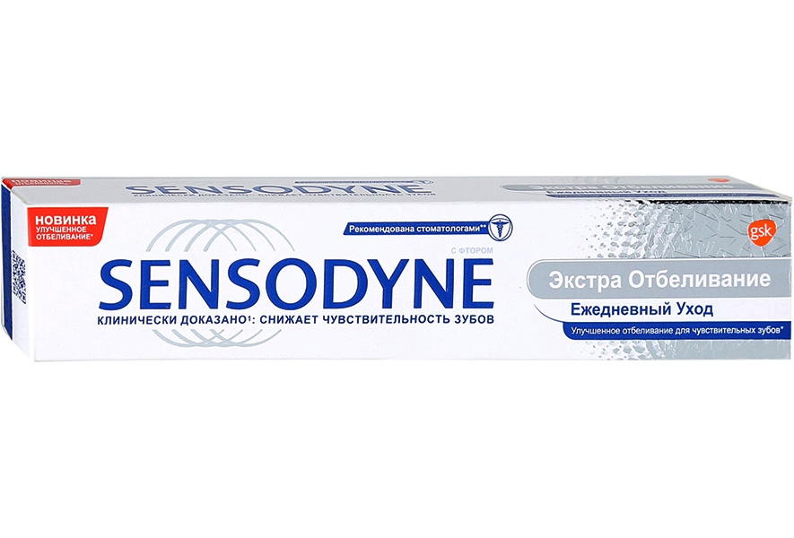 фото Зубная паста sensodyne экстра отбеливание 75 мл