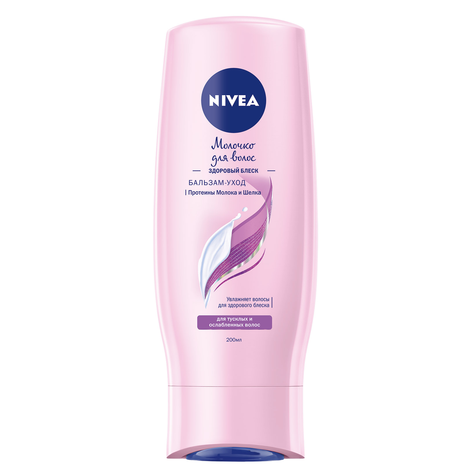 фото Бальзам-уход молочко для волос nivea здоровый блеск 200 мл