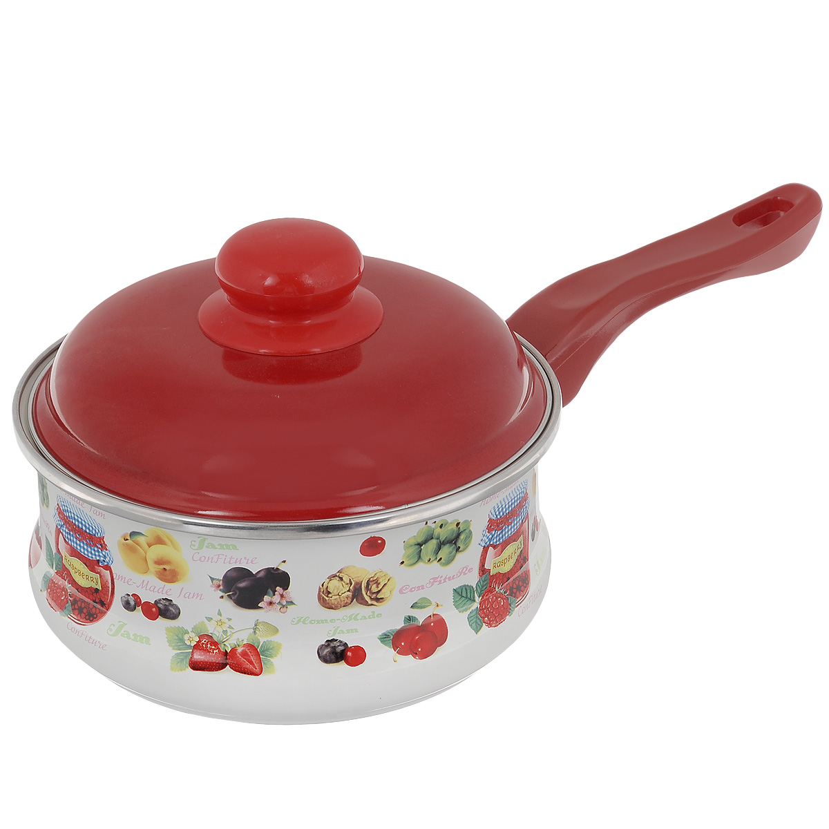 

Ковш эмалированный Metrot Варенье 1,5 л, Бежевый;красный