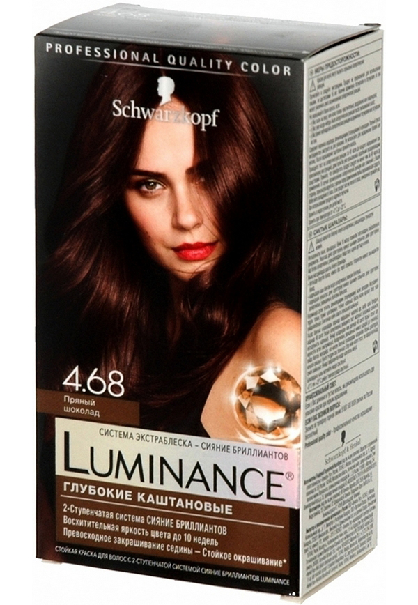 фото Краска для волос schwarzkopf luminance color 4.68 пряный шоколад