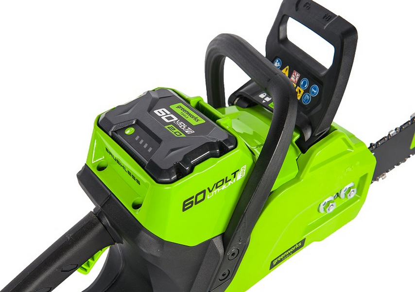 фото Пила цепная greenworks gd60cs40k2