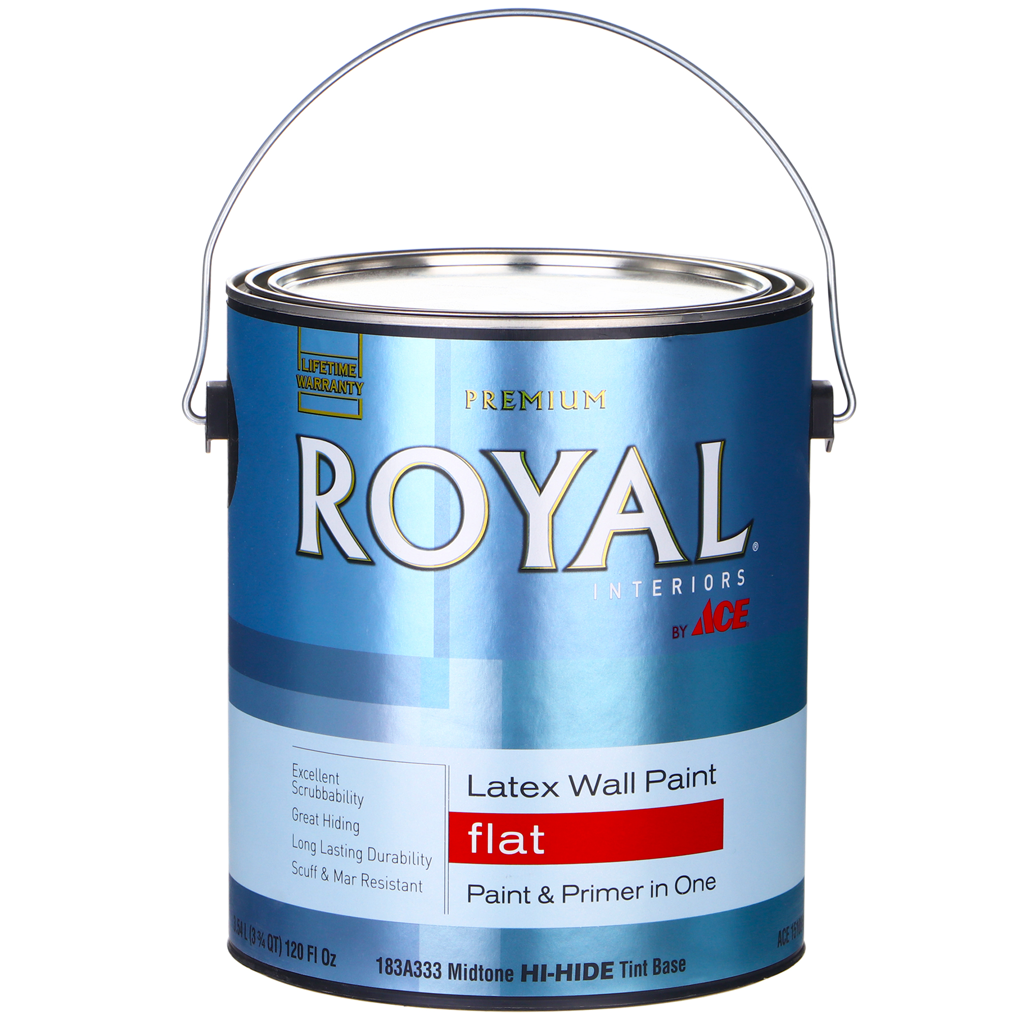 фото Краска ace royal latex wall paint flat 3,78 л