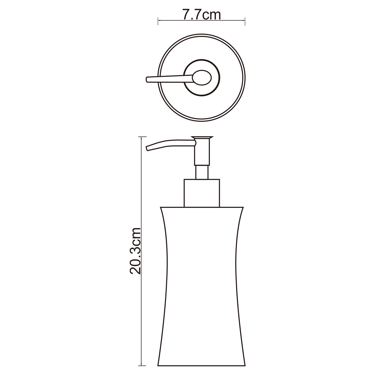 Дозатор для жидкого мыла Wasserkraft серый - фото 2