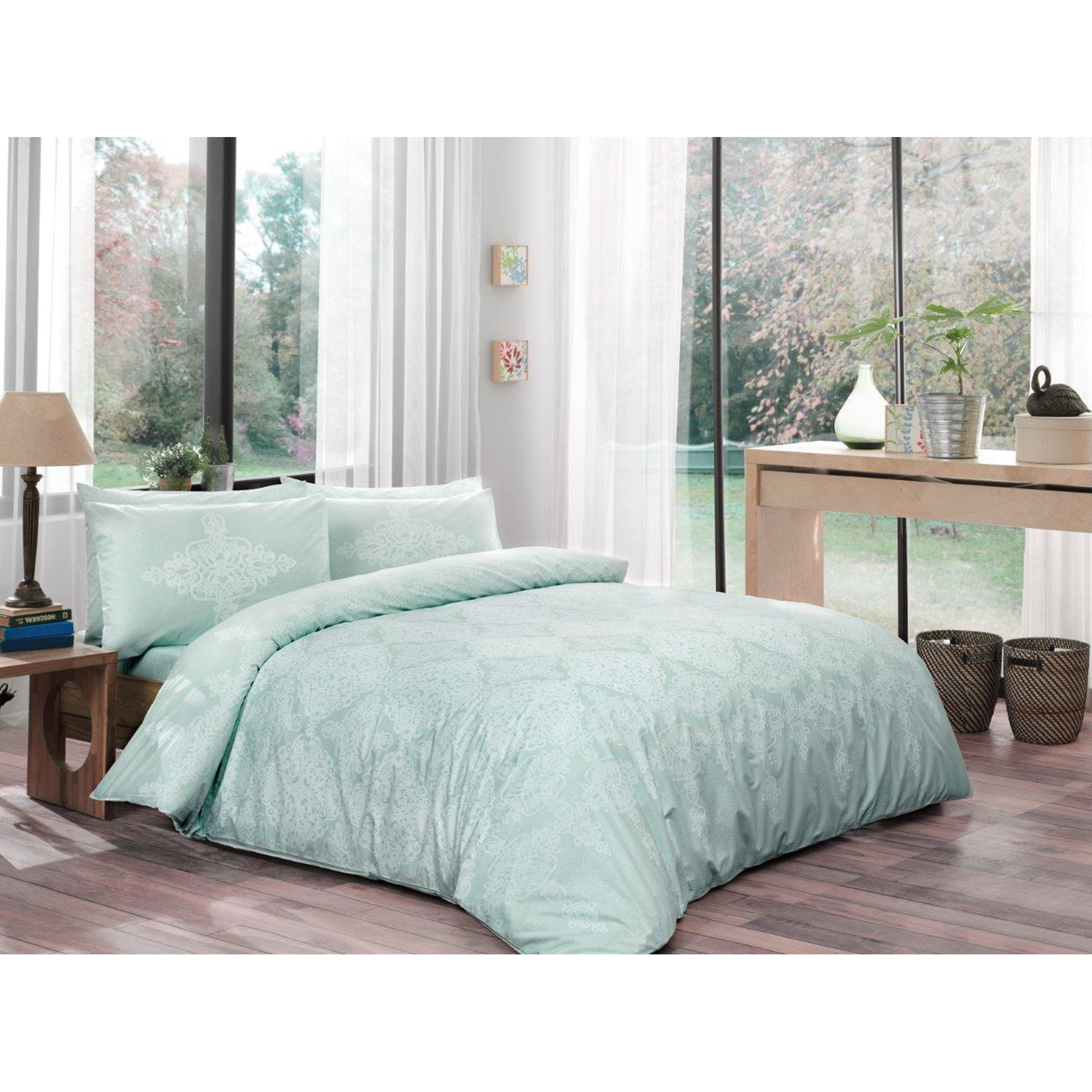 

Постельный комплект TAC семейный blanche мятный