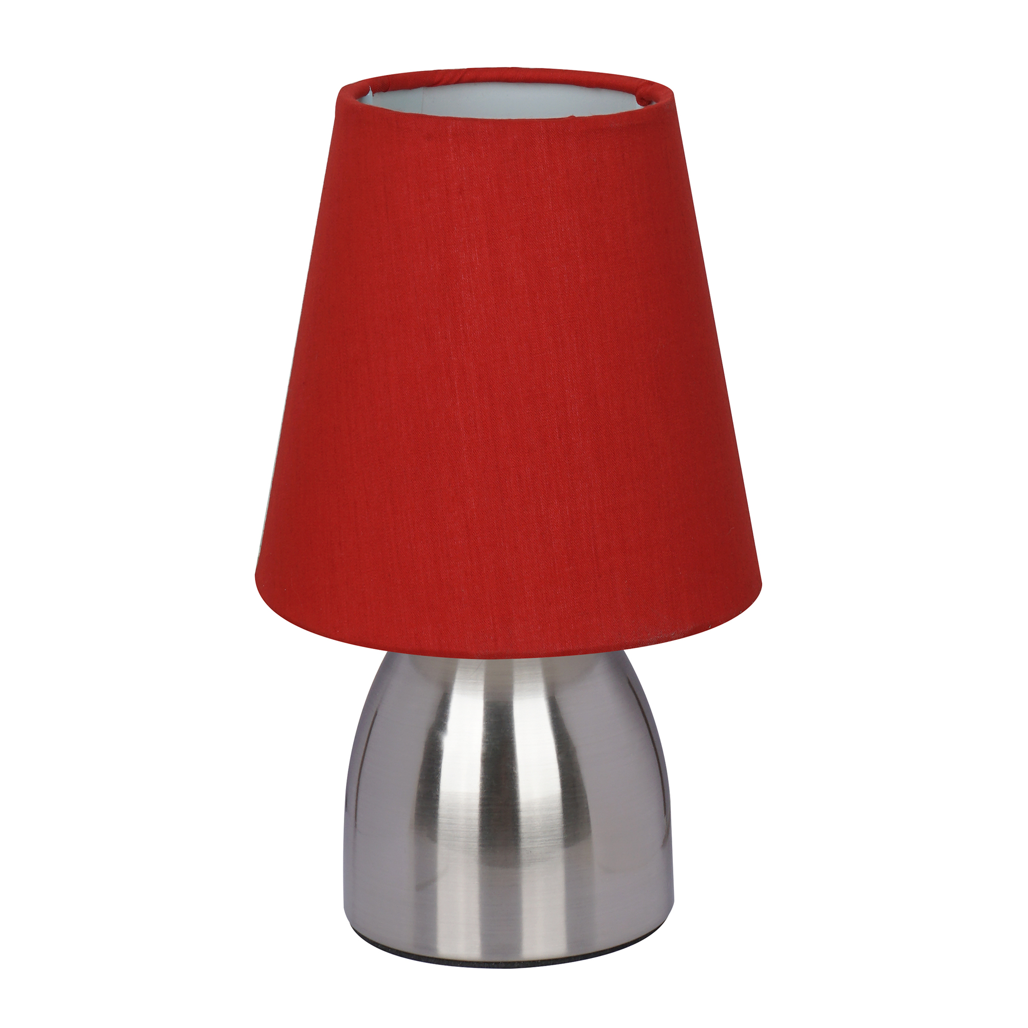 Настольная лампа J-light BUFFY 1312/1T E27*1*25W никель/красный