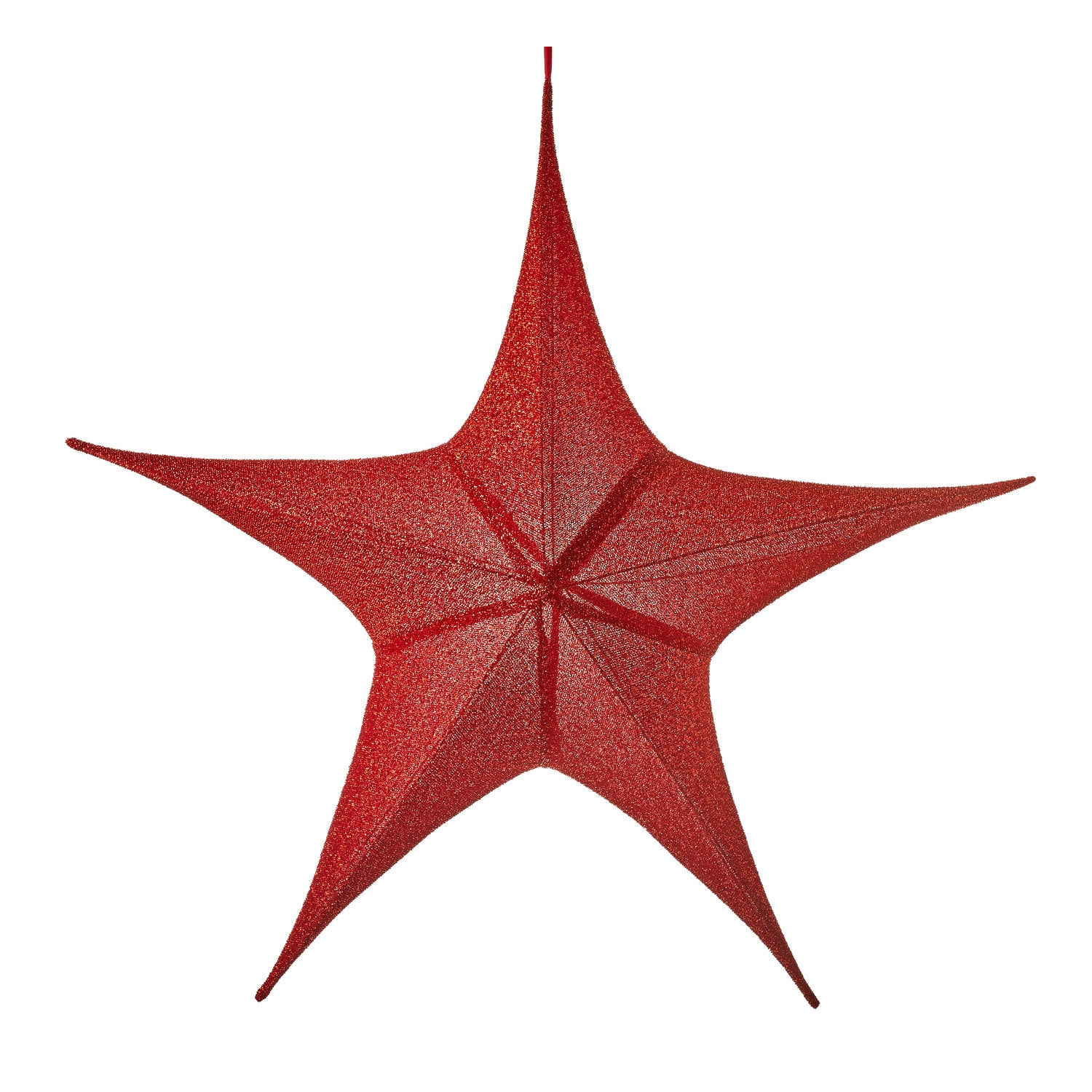 Звезда подвесная Edelman ny красная 110х95х34 см