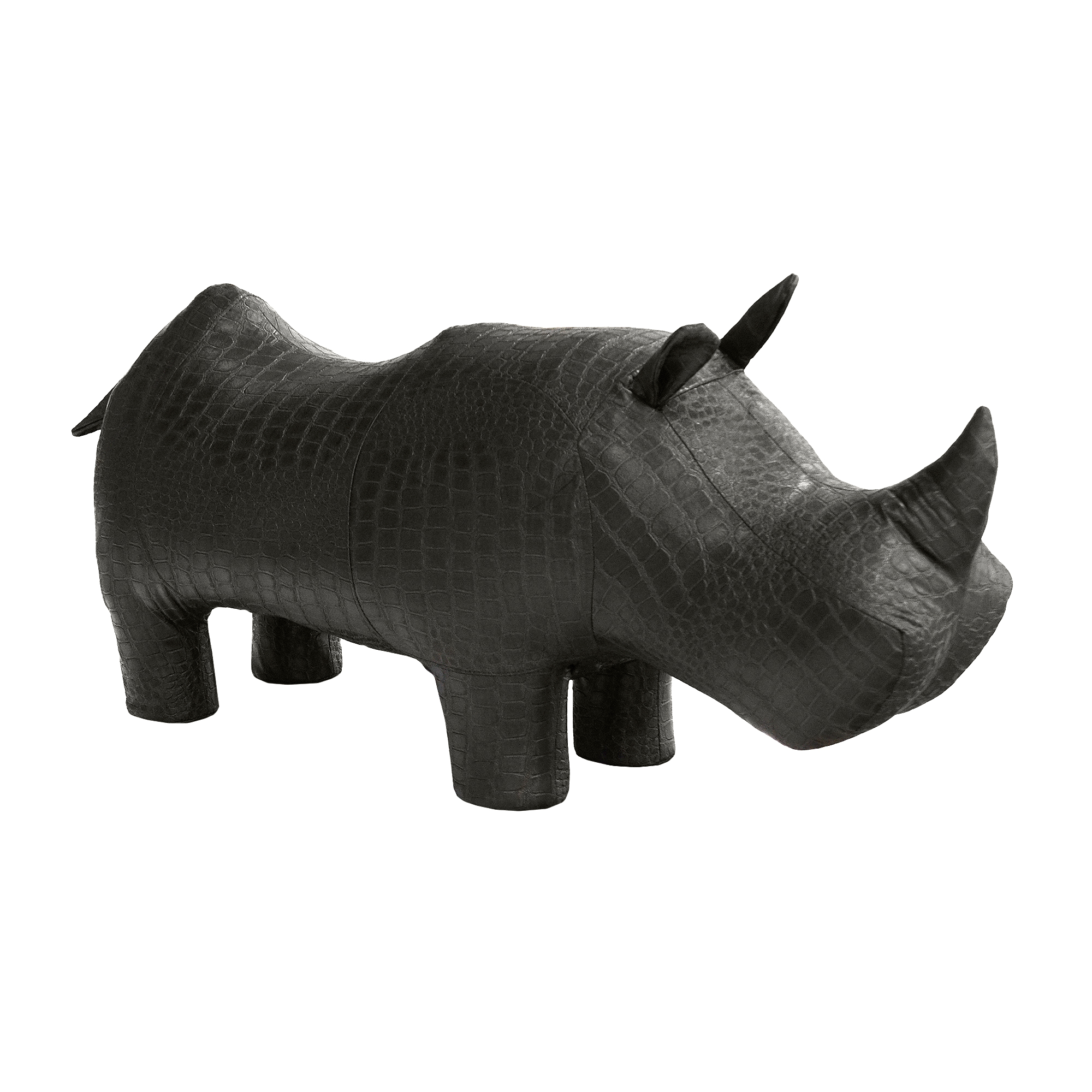 фото Пуф euroson nw kongo носорог серый 105x42x55