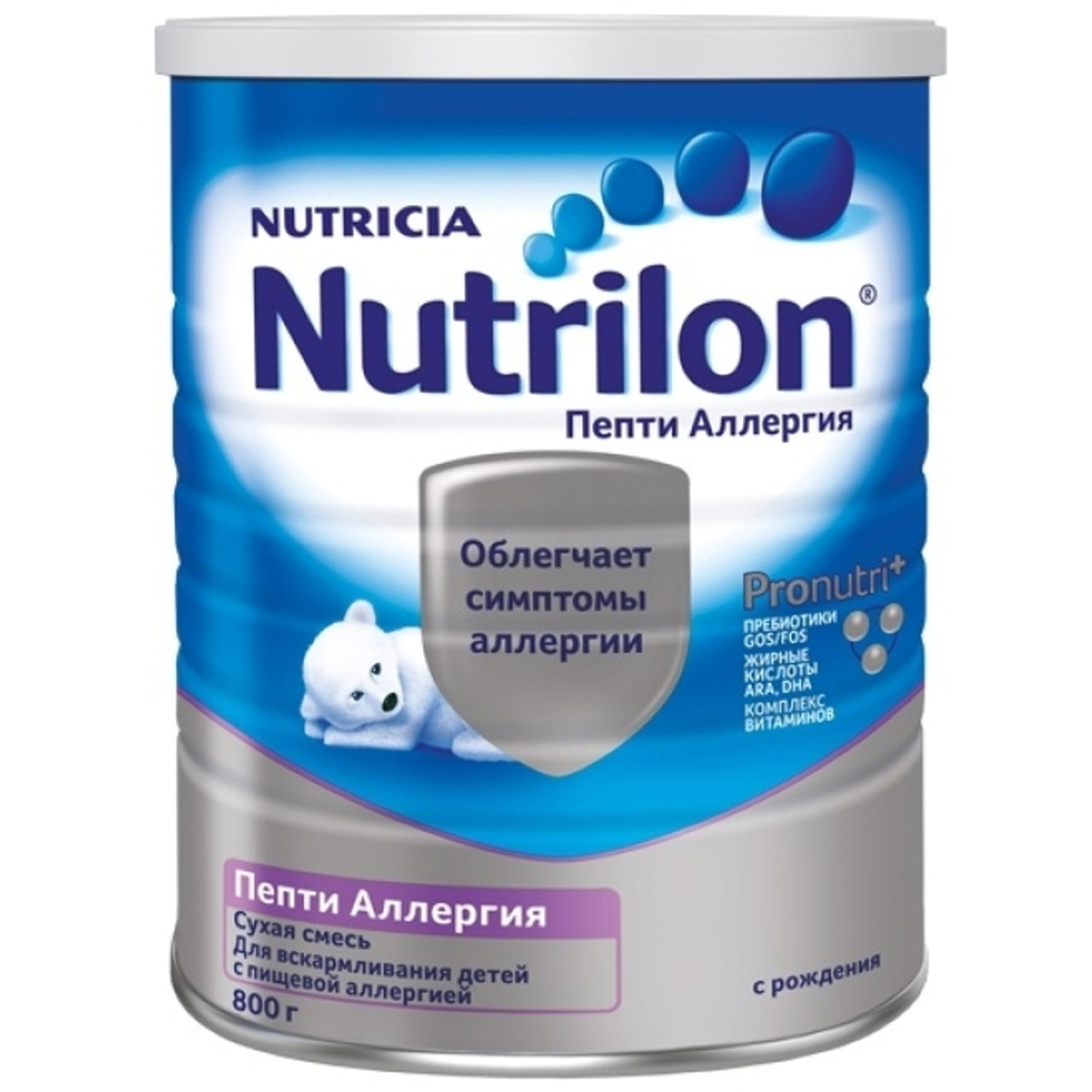 

Молочная смесь Nutrilon Пепти Аллергия с рождения 800 г