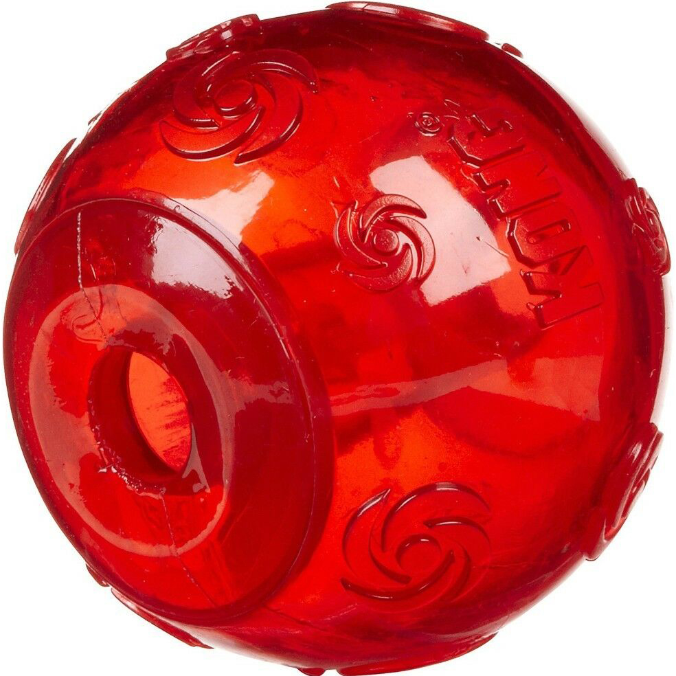 фото Игрушка для собак kong squeezz мячик очень большой резиновый с пищалкой 9 см