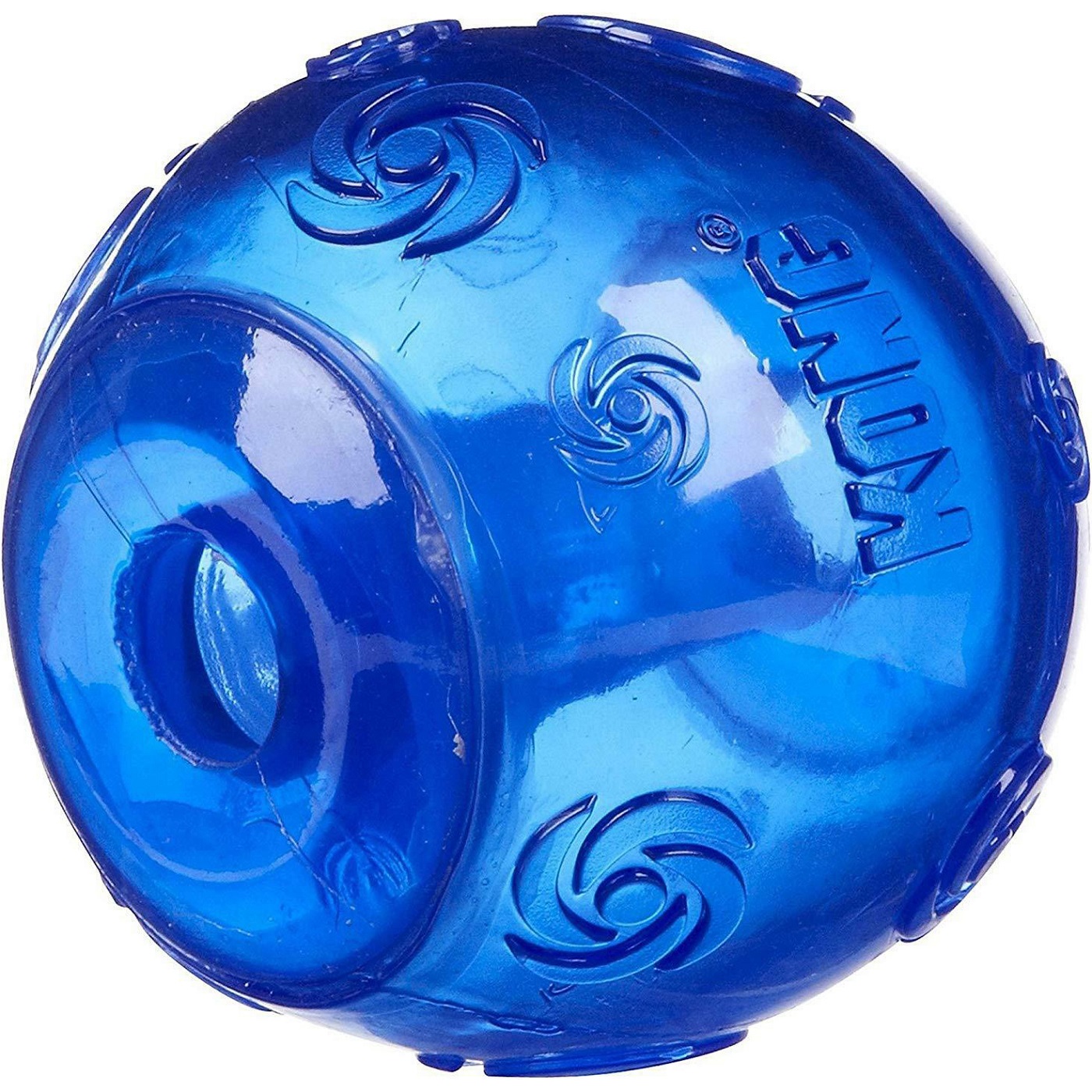 фото Игрушка для собак kong squeezz мячик очень большой резиновый с пищалкой 9 см