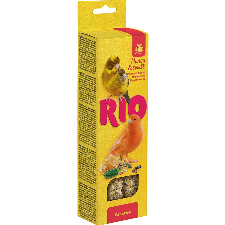 Лакомство для птиц RIO Для канареек с медом и полезными семенами 2х40