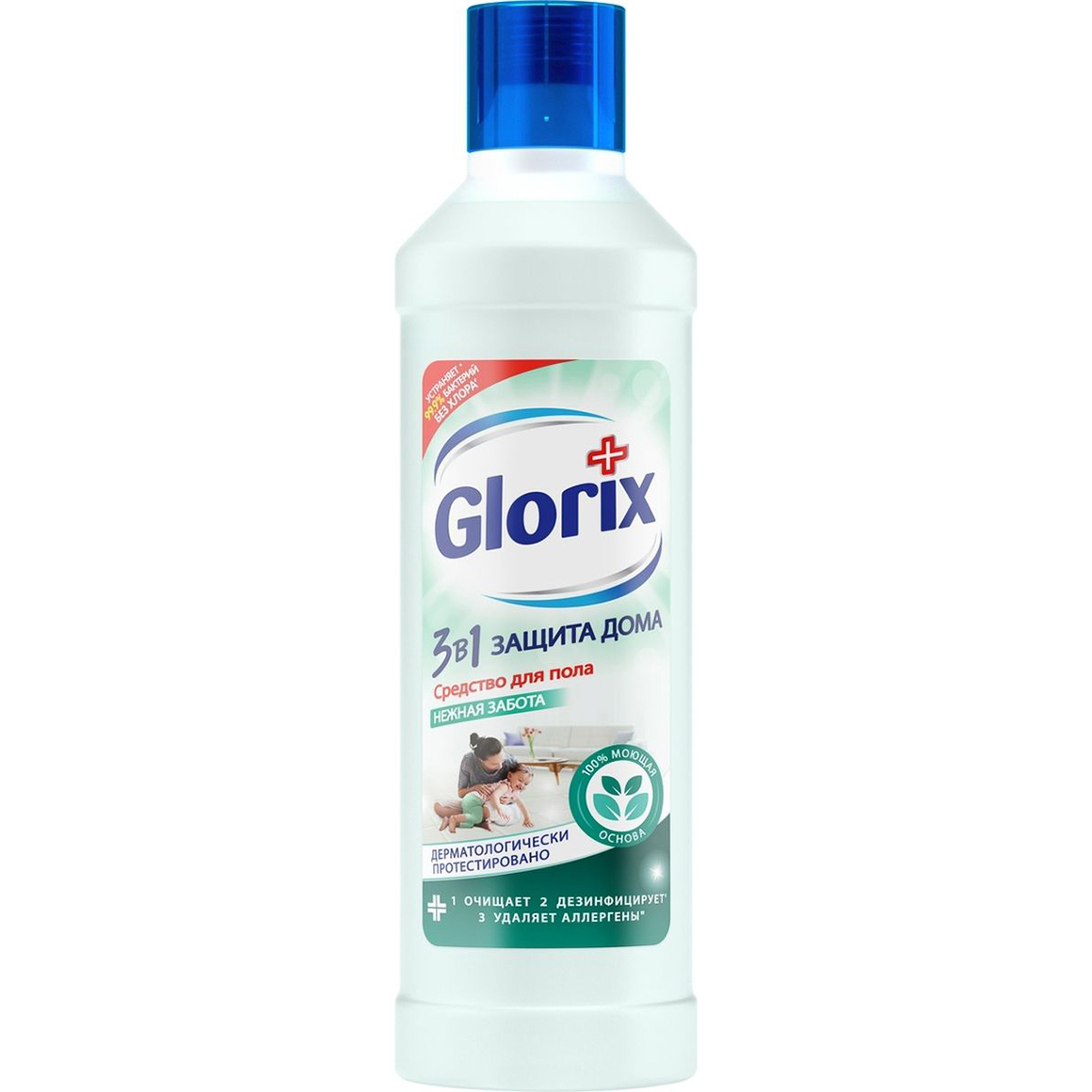 фото Средство для мытья пола glorix нежная забота 1 л
