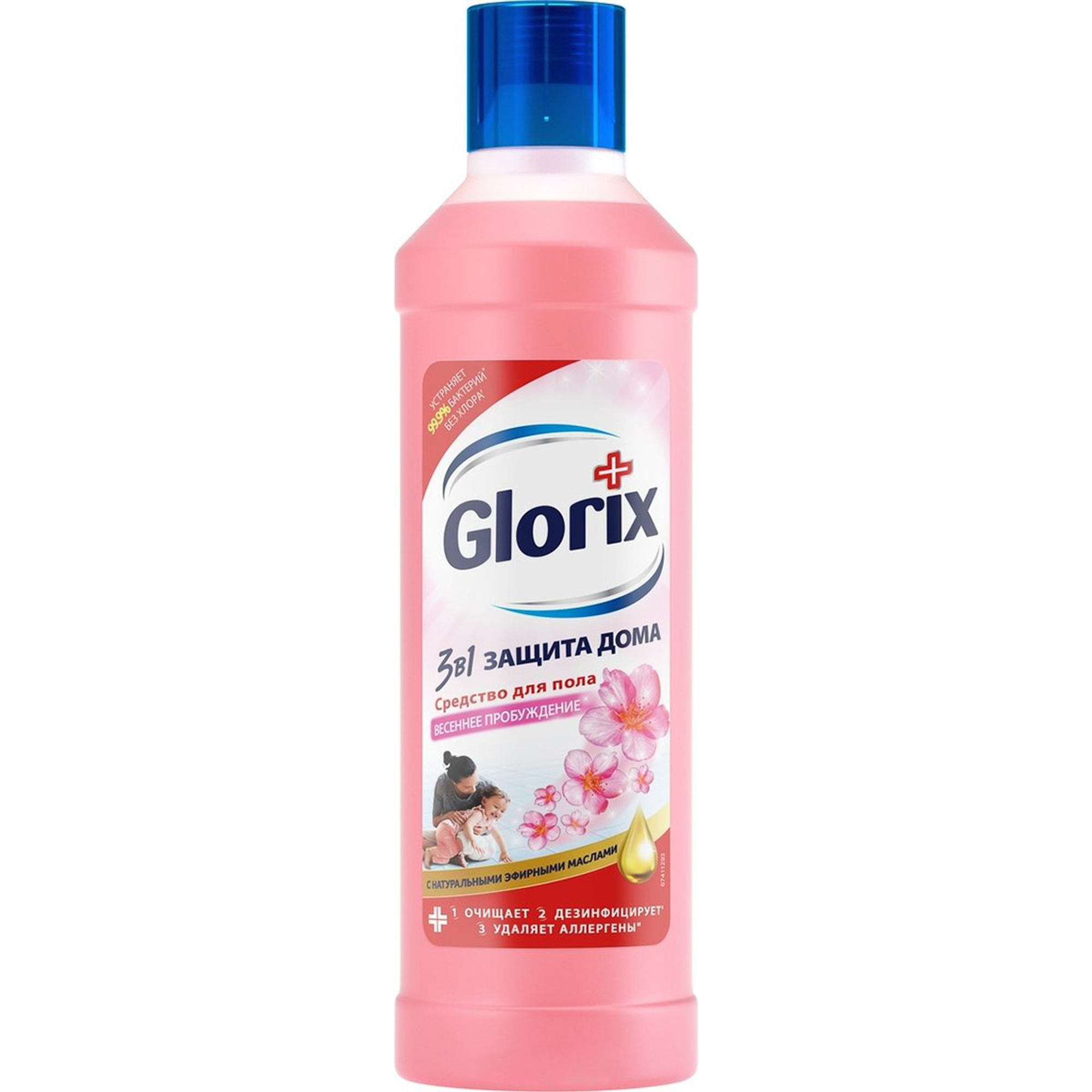 фото Средство для мытья пола glorix весеннее пробуждение 1 л