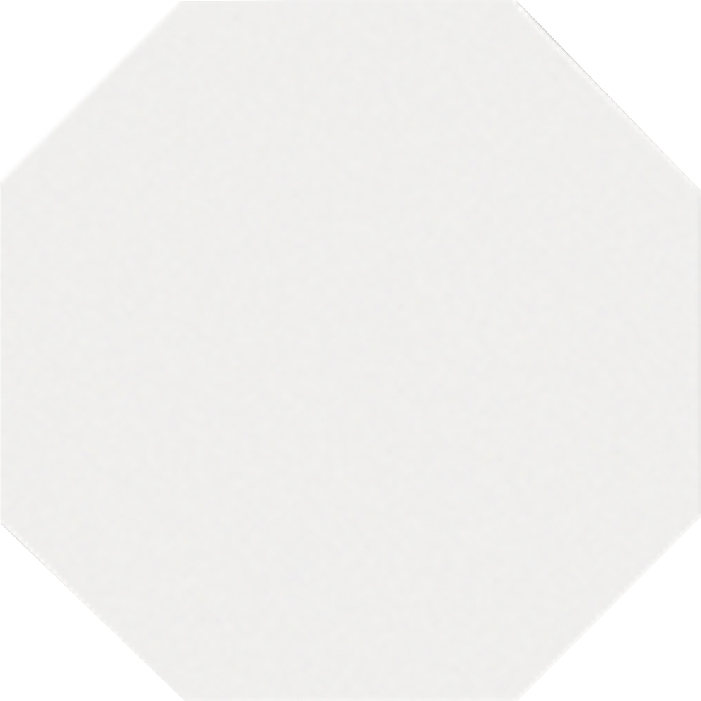 фото Плитка ce.si. metro bianco ottagono matt. 20x20 см