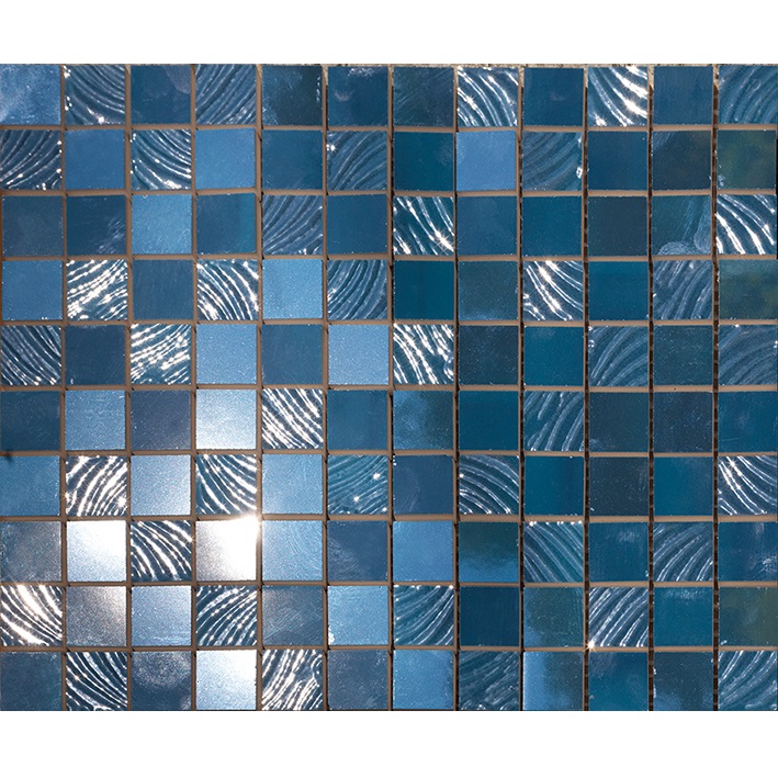 фото Декор paul ceramiche skyfall psfm08 mosaico blue сд140к 25х30 см