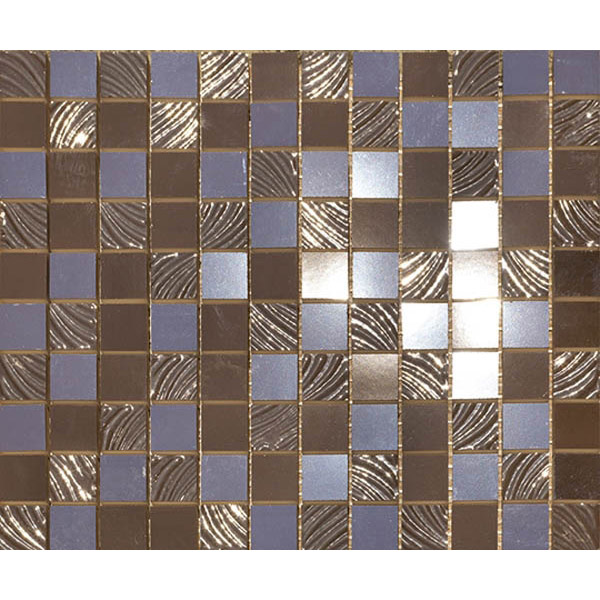 фото Декор paul ceramiche skyfall psfm06 mosaico brown 25x30 см