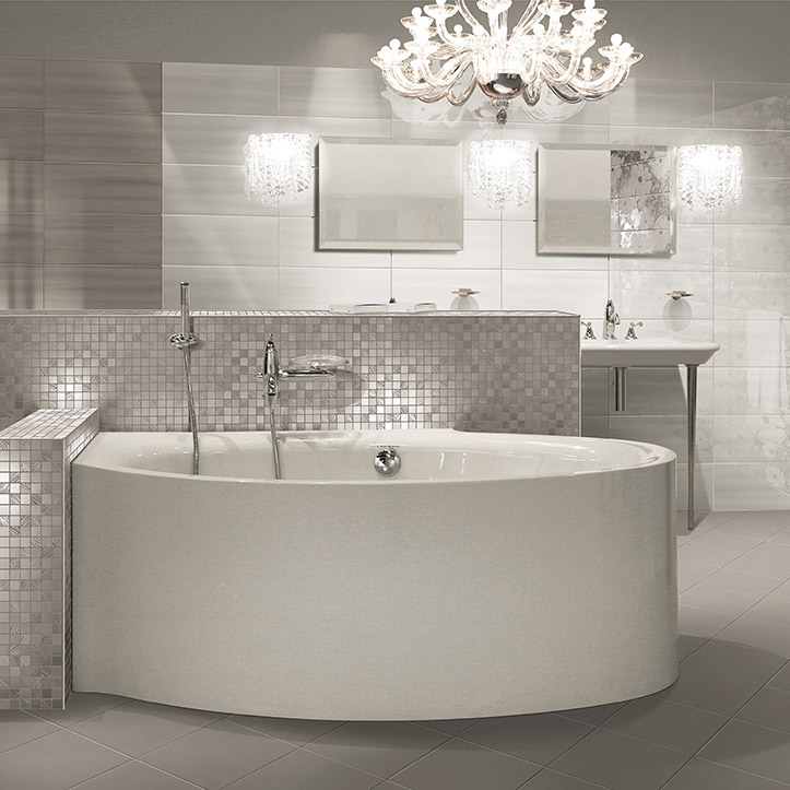 фото Декор paul ceramiche skyfall psfm05 mosaico grey 25x30 см