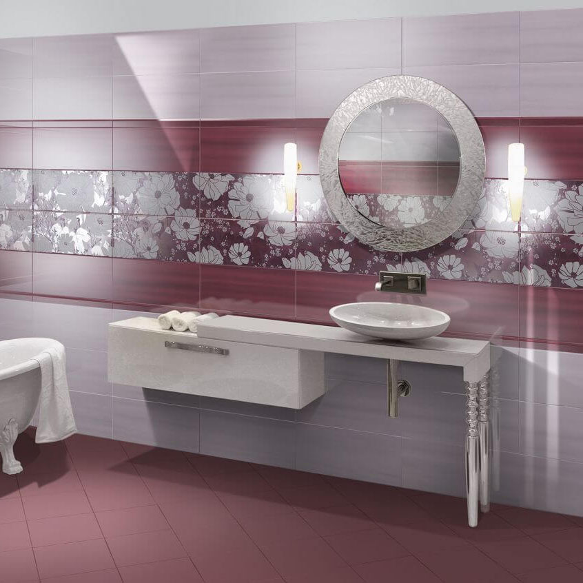 фото Плитка paul ceramiche skyfall сп428к psfr07 wine 25х60 см