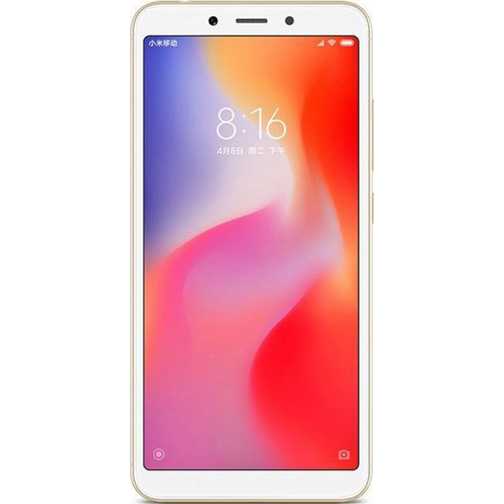 

Смартфон Xiaomi Redmi 6 64Gb Gold, Золотистый