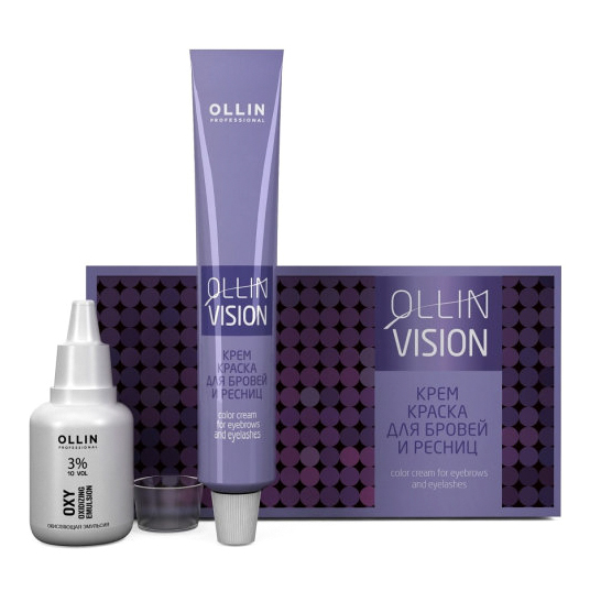 Крем-краска для бровей и ресниц  Ollin Professional Vision Set graphite 20 мл