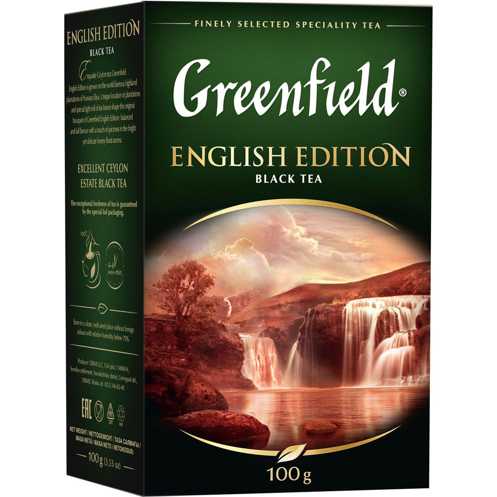 

Чай черный Greenfield English Edition листовой 100 г