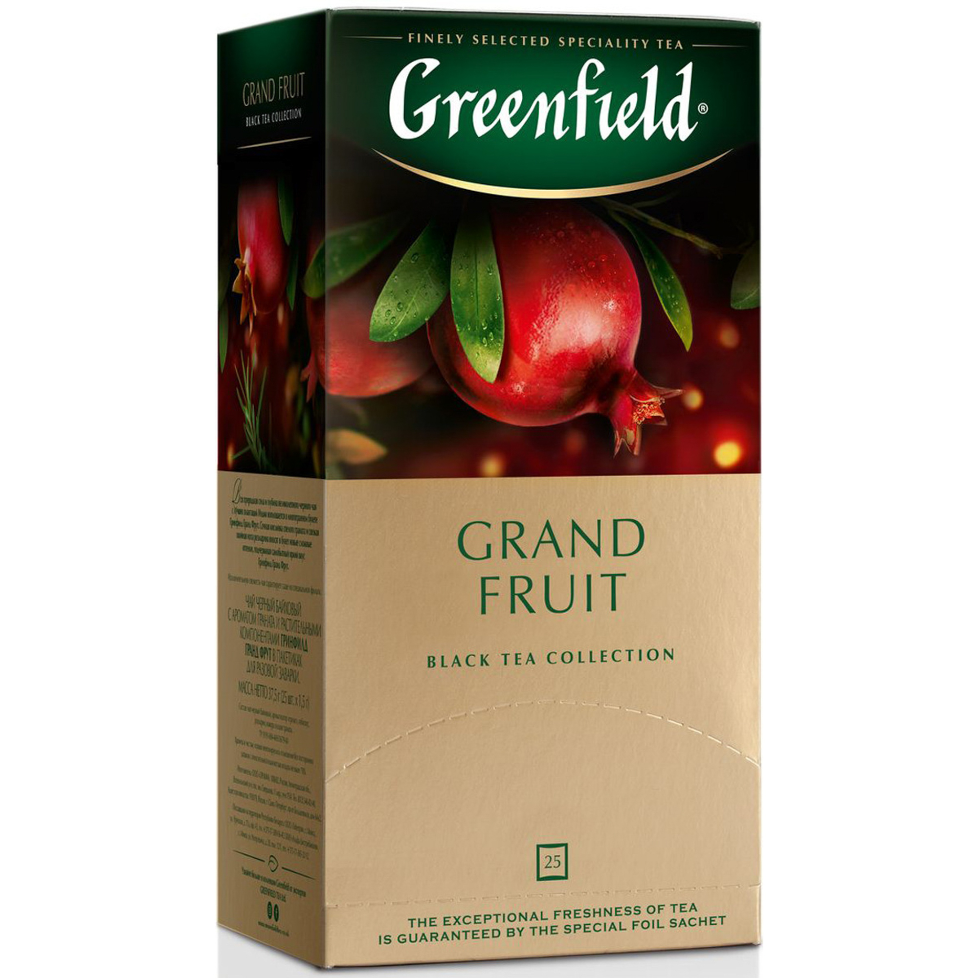

Чай черный Greenfield Grand Fruit с ароматом граната 25 пакетиков