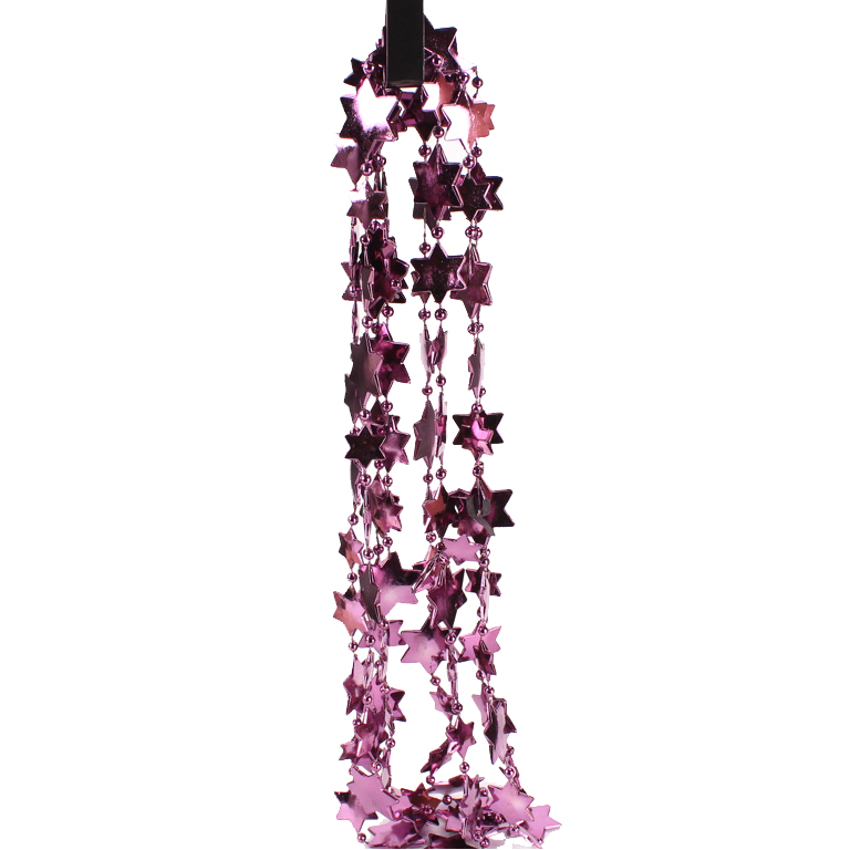 Гирлянда из звездочек Kaemingk пурпурная 270 см