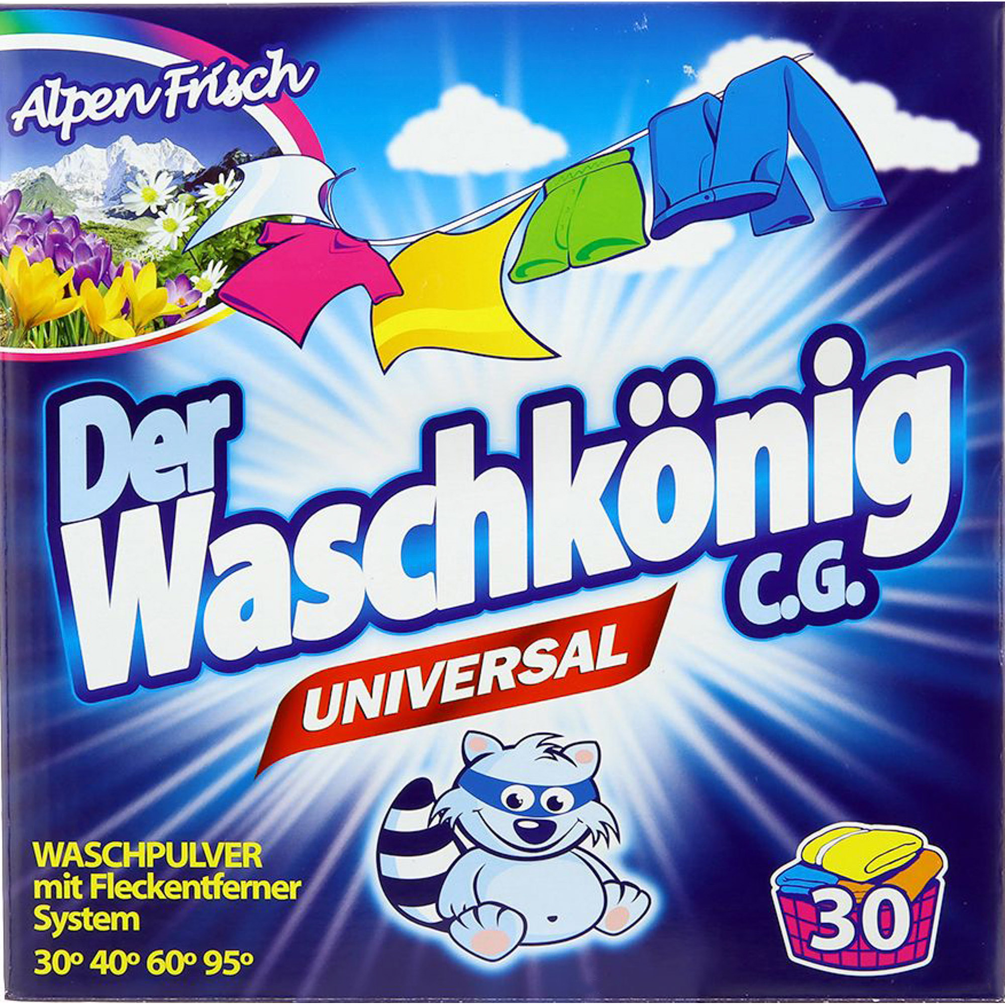 фото Стиральный порошок der waschkonig c.g. universal 2,5 кг