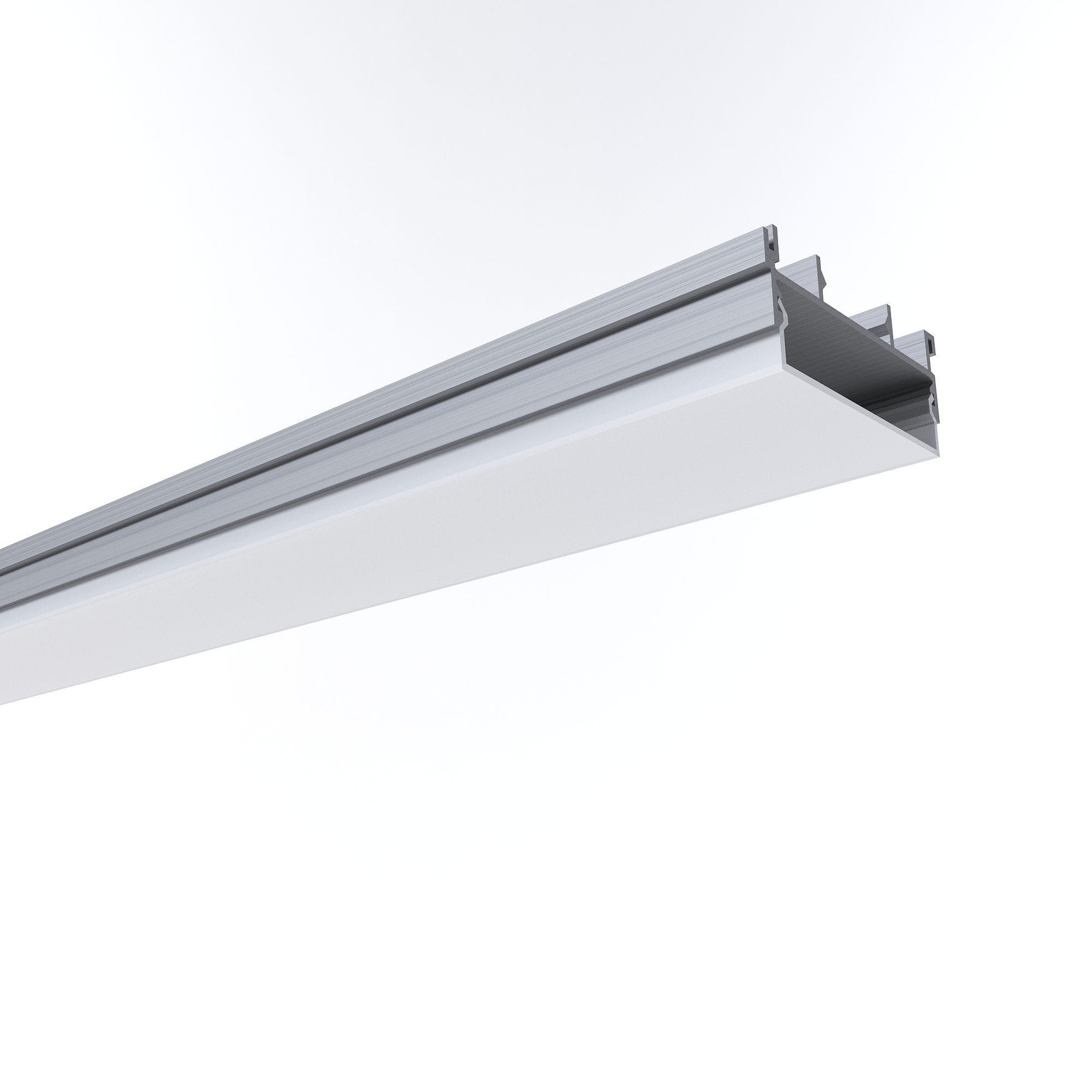 

Профиль для светодиодной ленты Apeyron 08-15 накладной врезной серебристый, 1 м