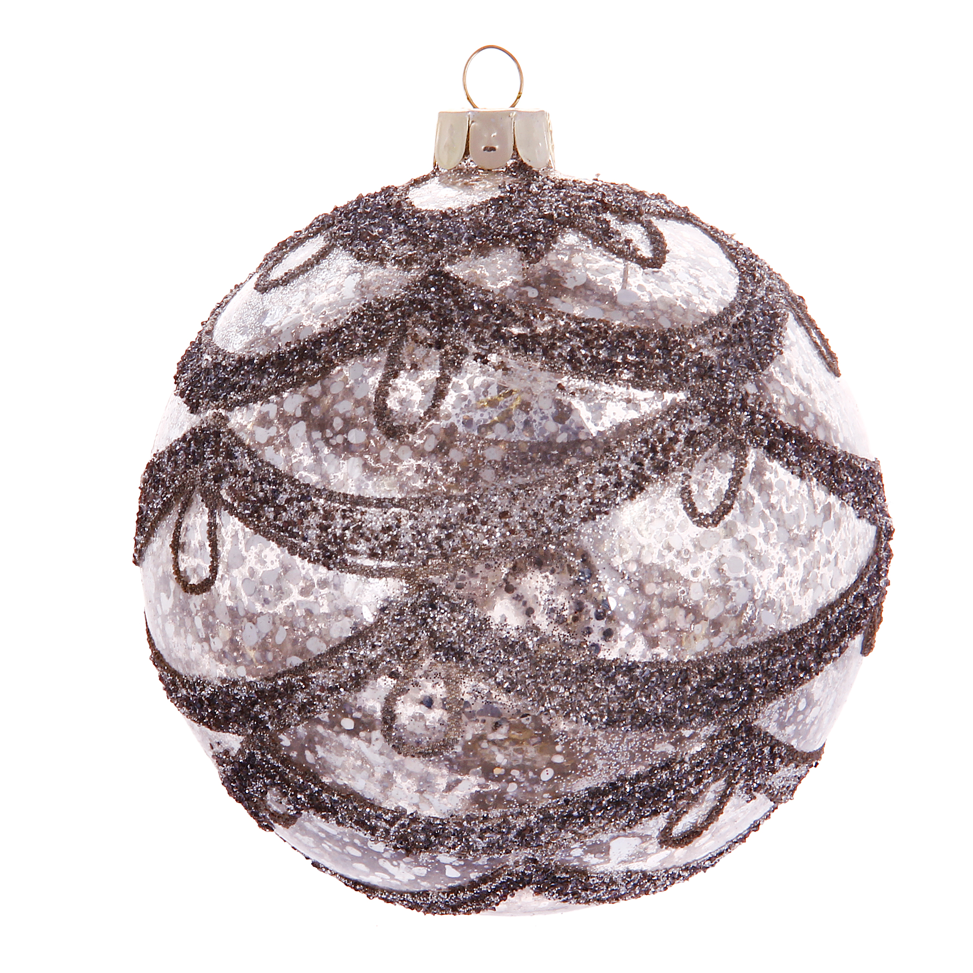 

Игрушка елочная festosa d10 Bizzotto NY, Белый;серый