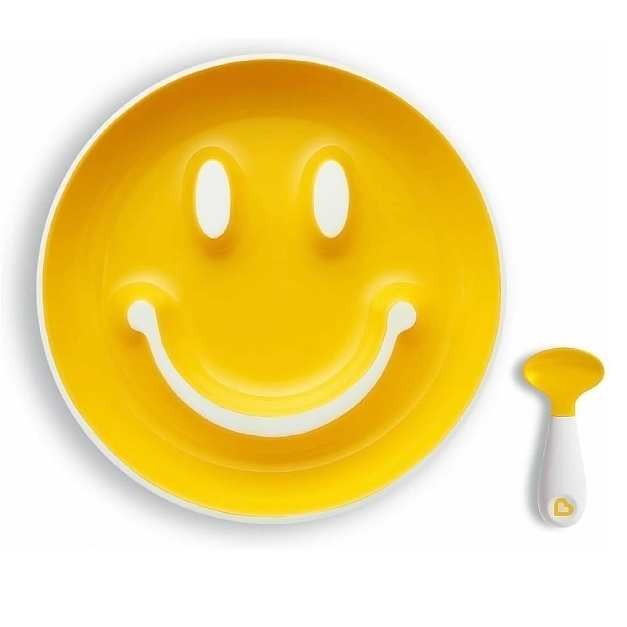 фото Набор munchkin улыбка тарелка на присоске и ложка