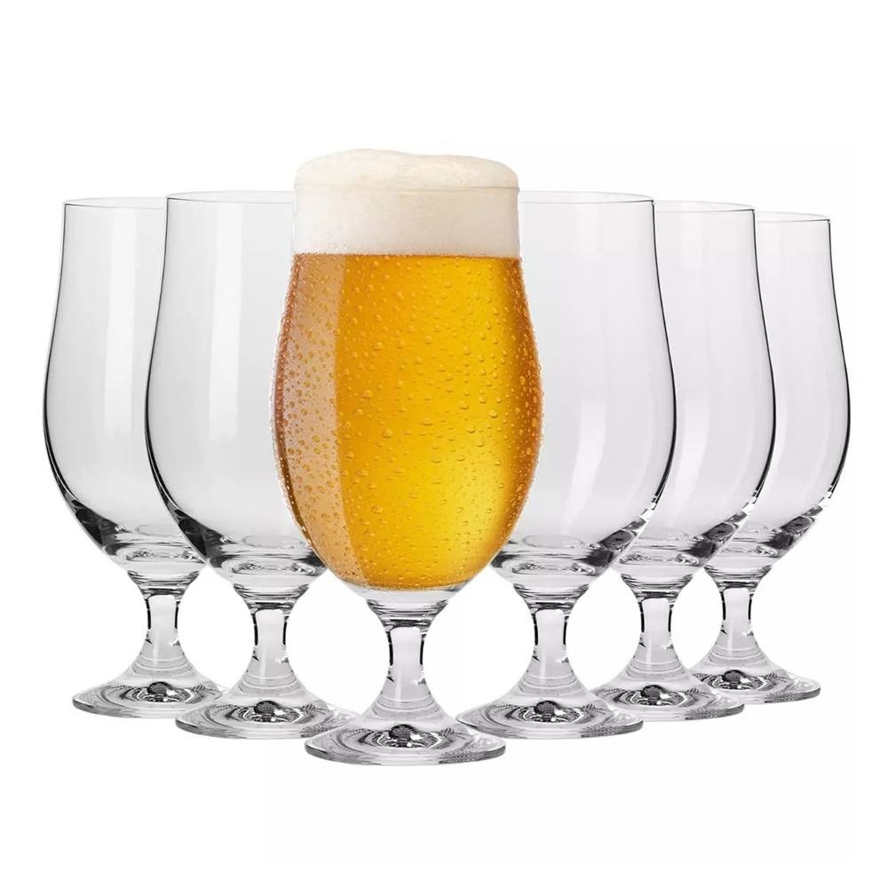 Набор из 6 бокалов для пива Krosno Гармония 500 мл, цвет прозрачный - фото 3