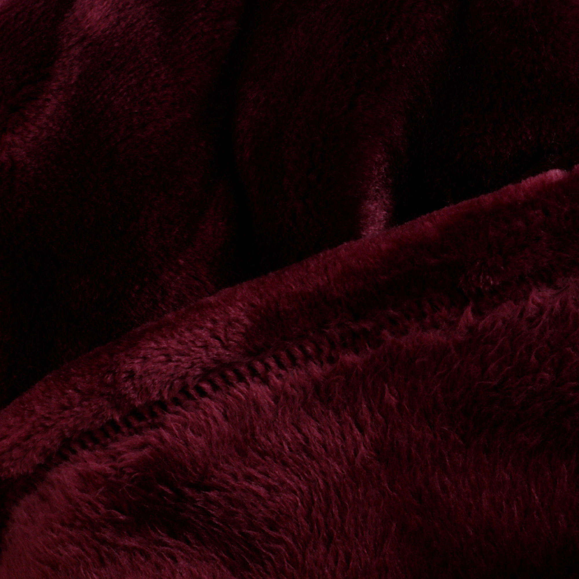 Плед Sofi de marko Марсель 160х220 плюшевый бордо, размер 160х220 см - фото 3