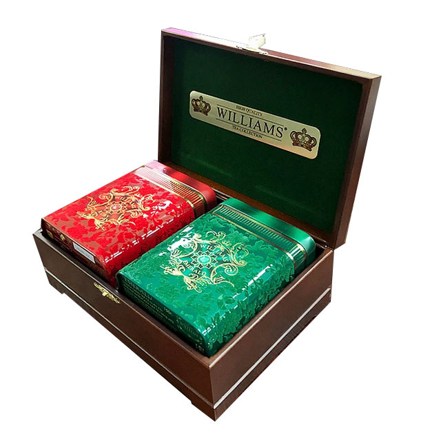 фото Подарочный чайный набор williams в деревянной шкатулке, 2х150 г