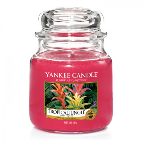 фото Ароматическая свеча yankee candle средняя тропические джунгли 411 г