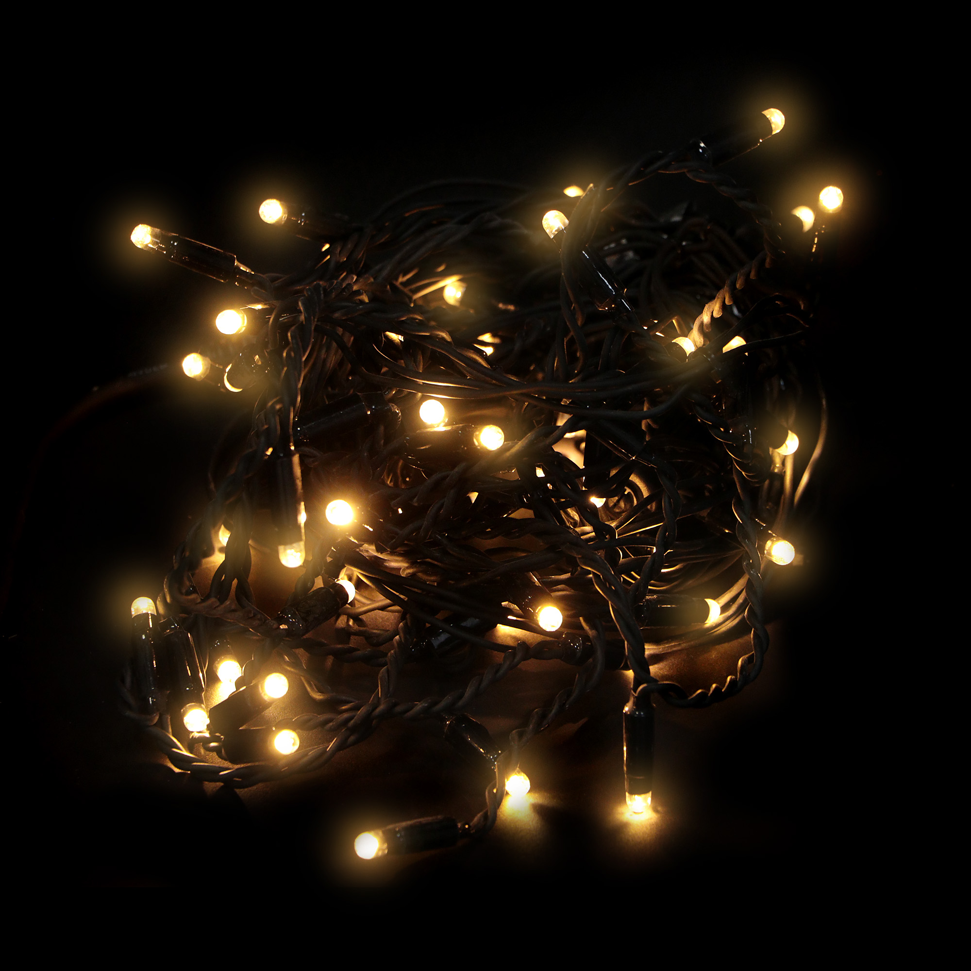 Гирлянда-удлинитель Star Trading 3x0,4 м 49 LED 491-14, цвет черный - фото 1