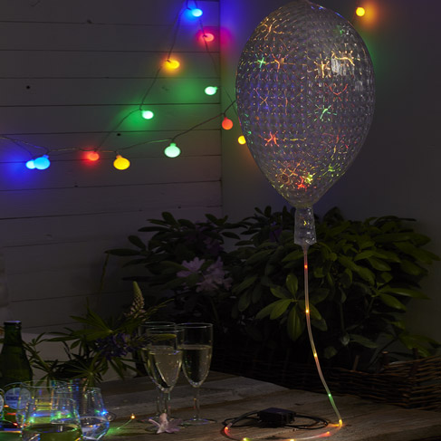 Украшение уличное Star Trading Воздушный шарик 30 LED, цвет мультиколор - фото 2