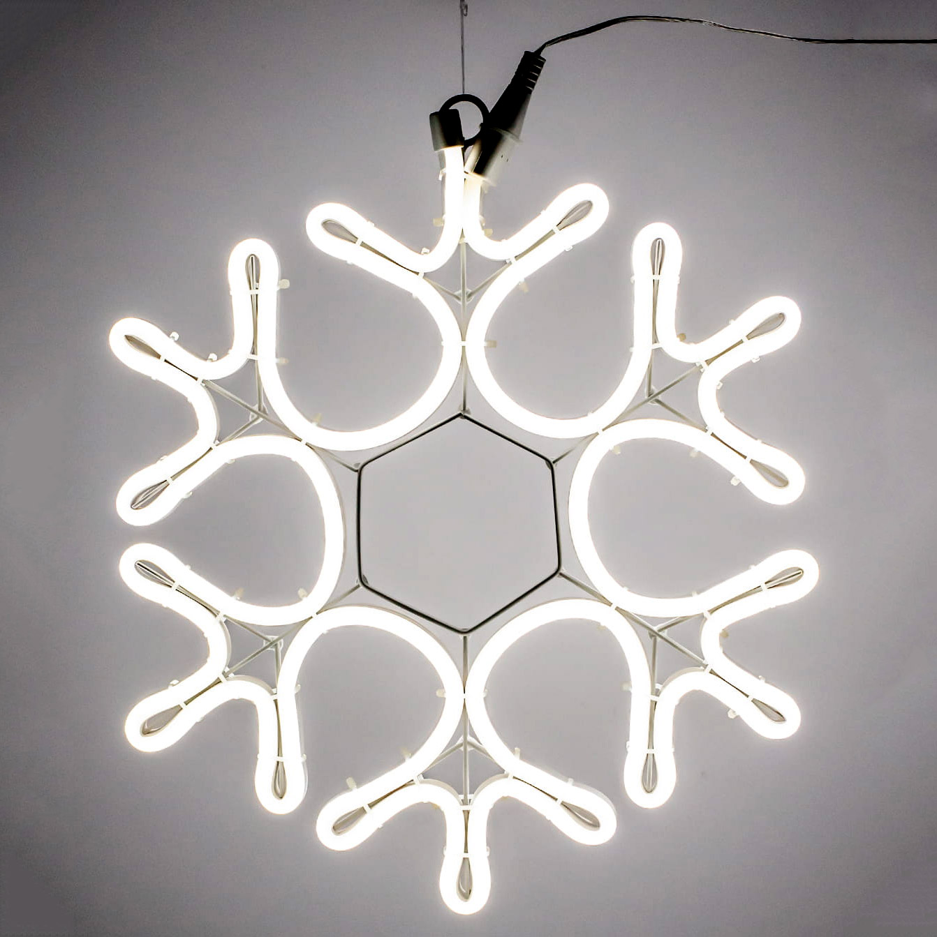 Снежинка декоративная светящаяся Kaemingk 288 LED, цвет холодный белый