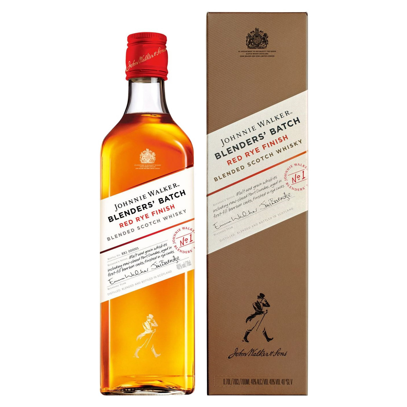 фото Виски johnnie walker blenders' batch red rye finish 700 мл