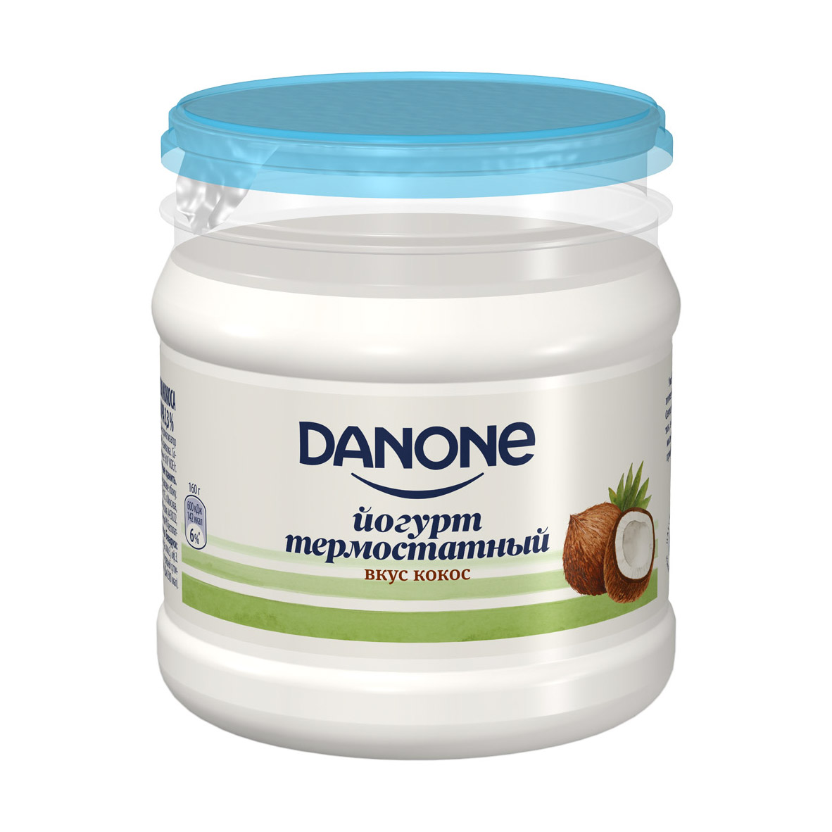 фото Йогурт danone термостатный кокос 3,3% 160 г