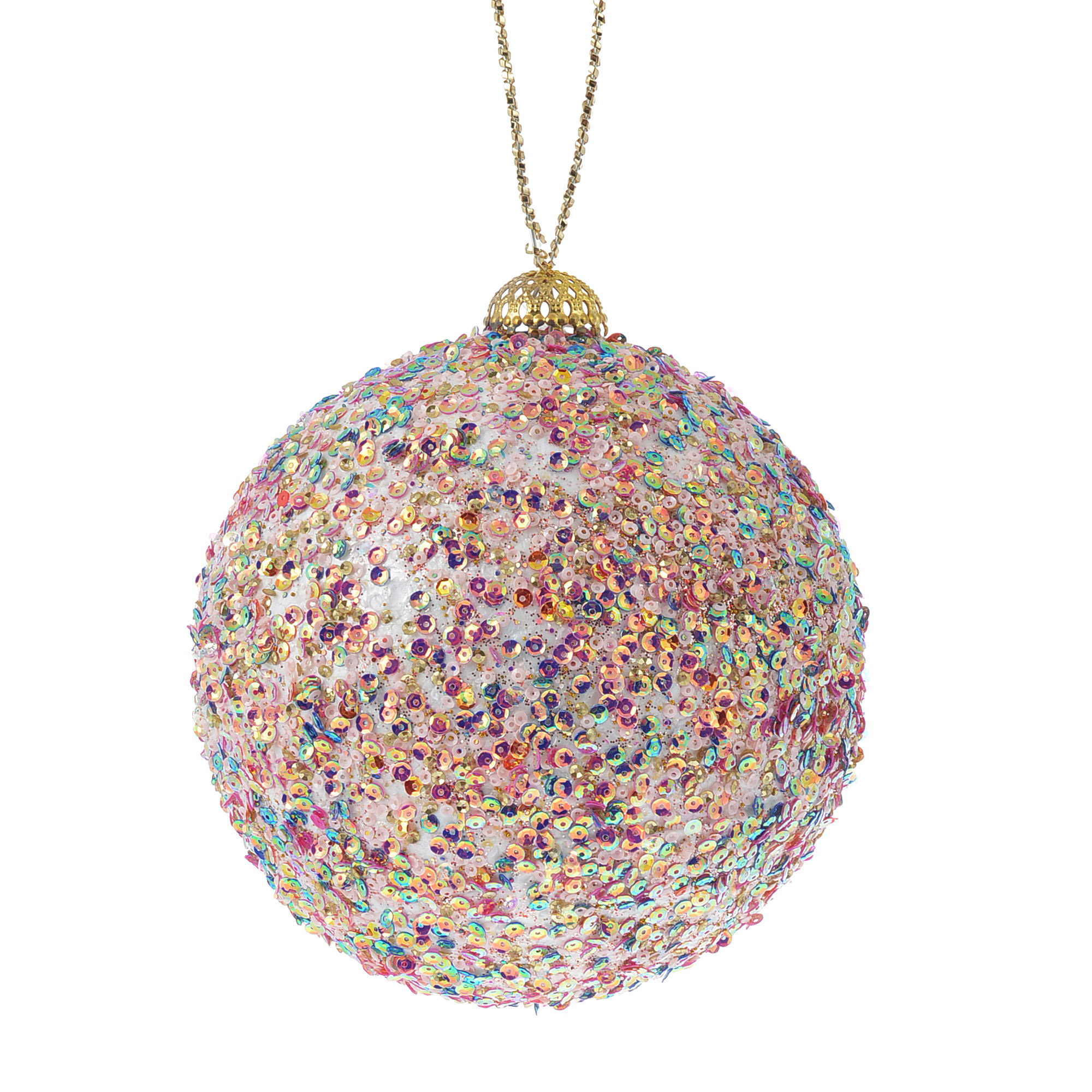 

Игрушка елочная Bizzotto NY rosa 15 см, Мультиколор