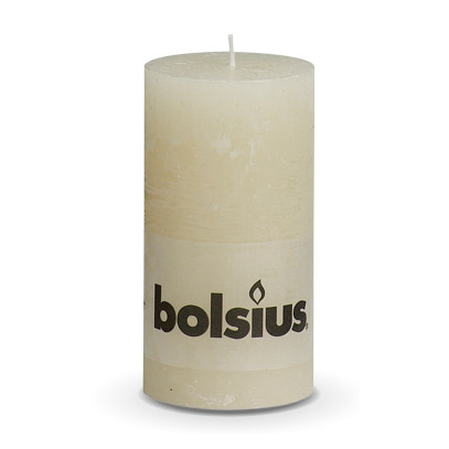 фото Свеча bolsius rustic ivory 13х6.8 см