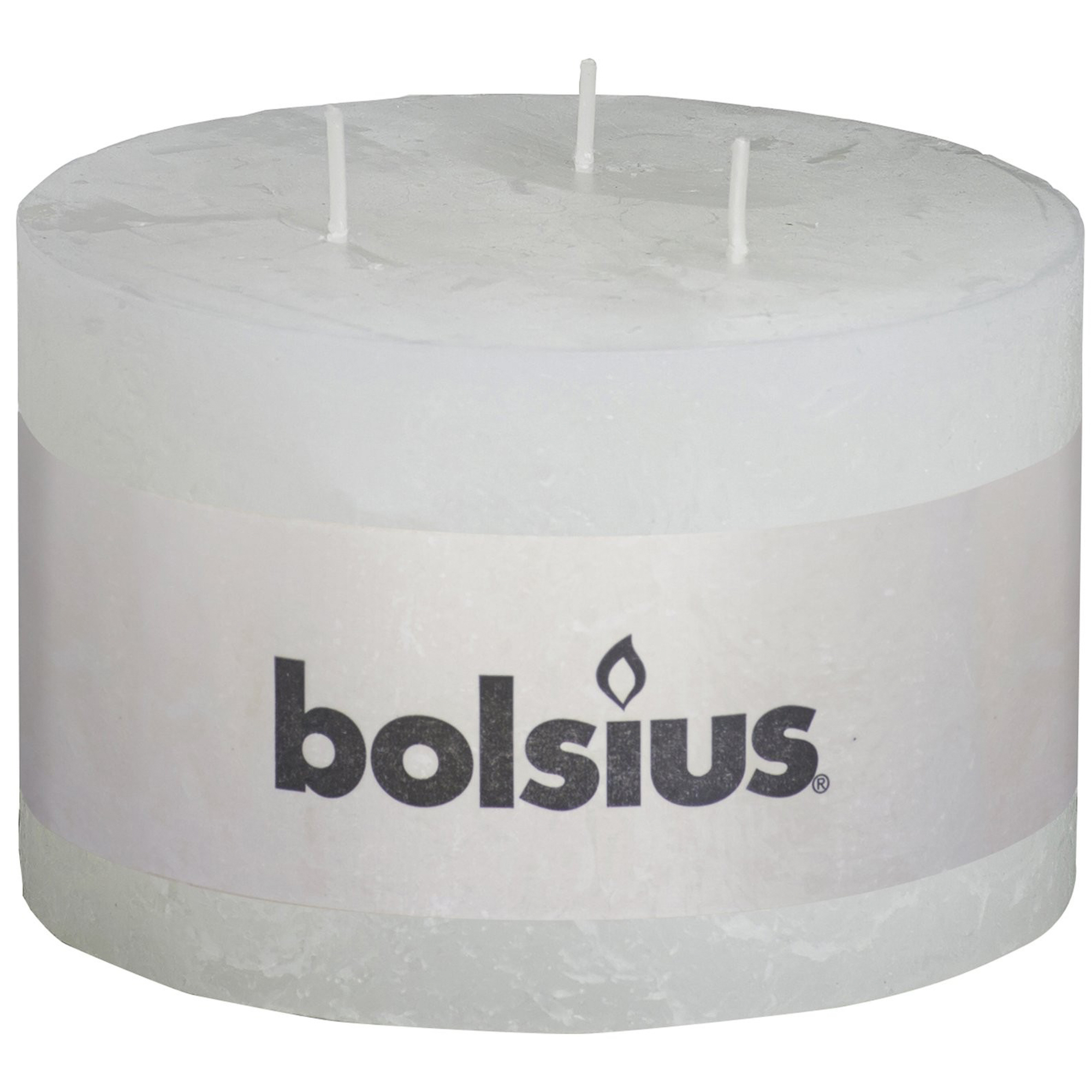 фото Свеча bolsius rustic white 9х14 см