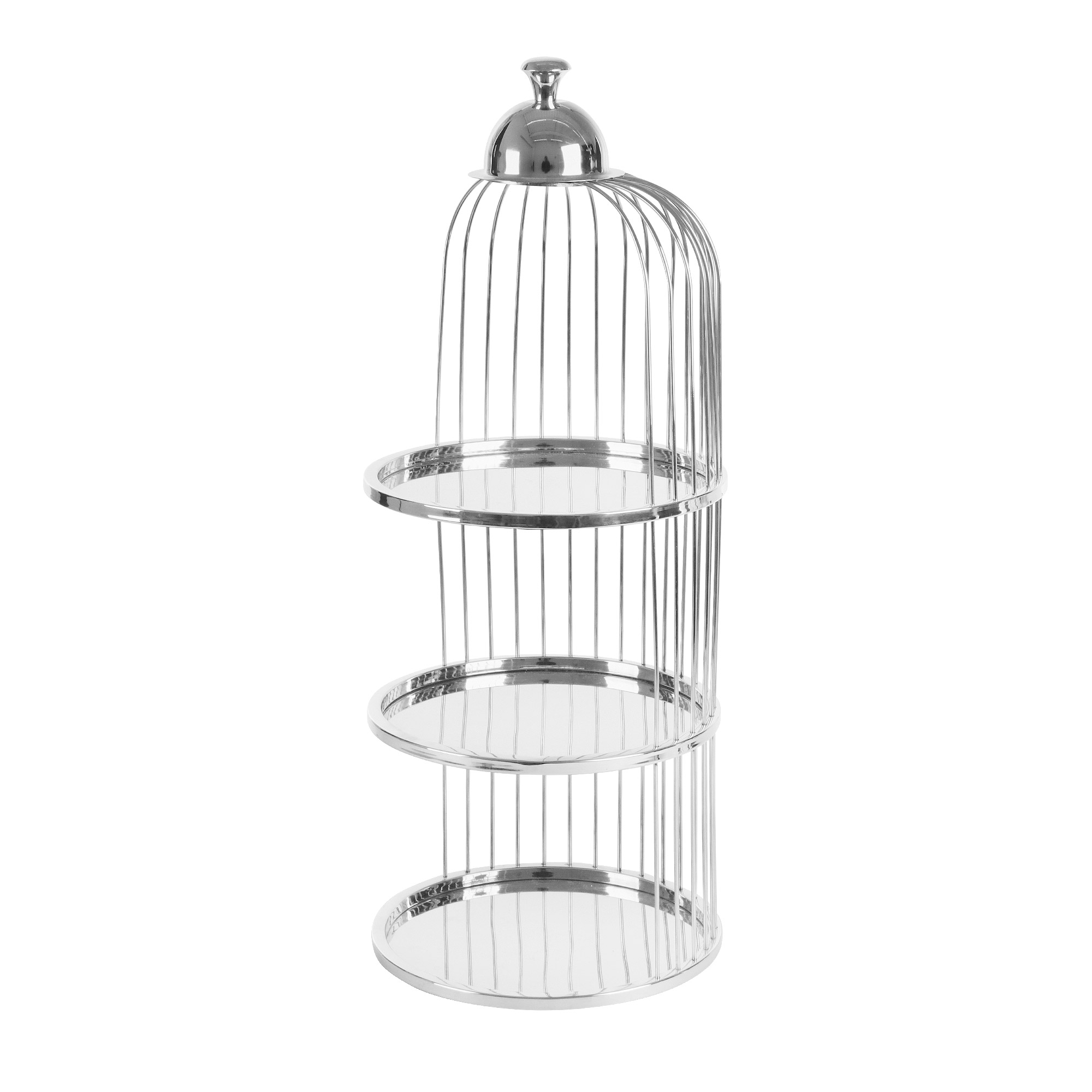 фото Этажерка декоративная a la mode decor cage 61см хром