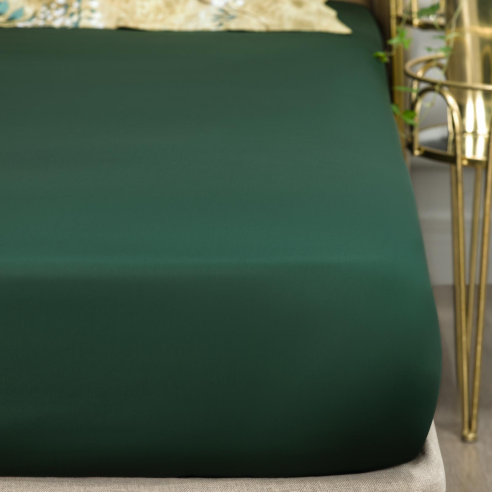 фото Простыня на резинке togas вистерия зеленая 200х200 см