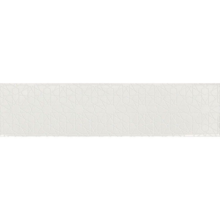 

Плитка Decocer Florencia Decor Super Blanco 7.5x30 см, Белый