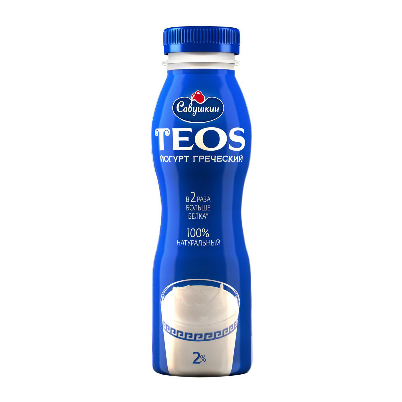 Йогурт Савушкин продукт Teos Греческий Натуральный 2% 300 г - фото 1