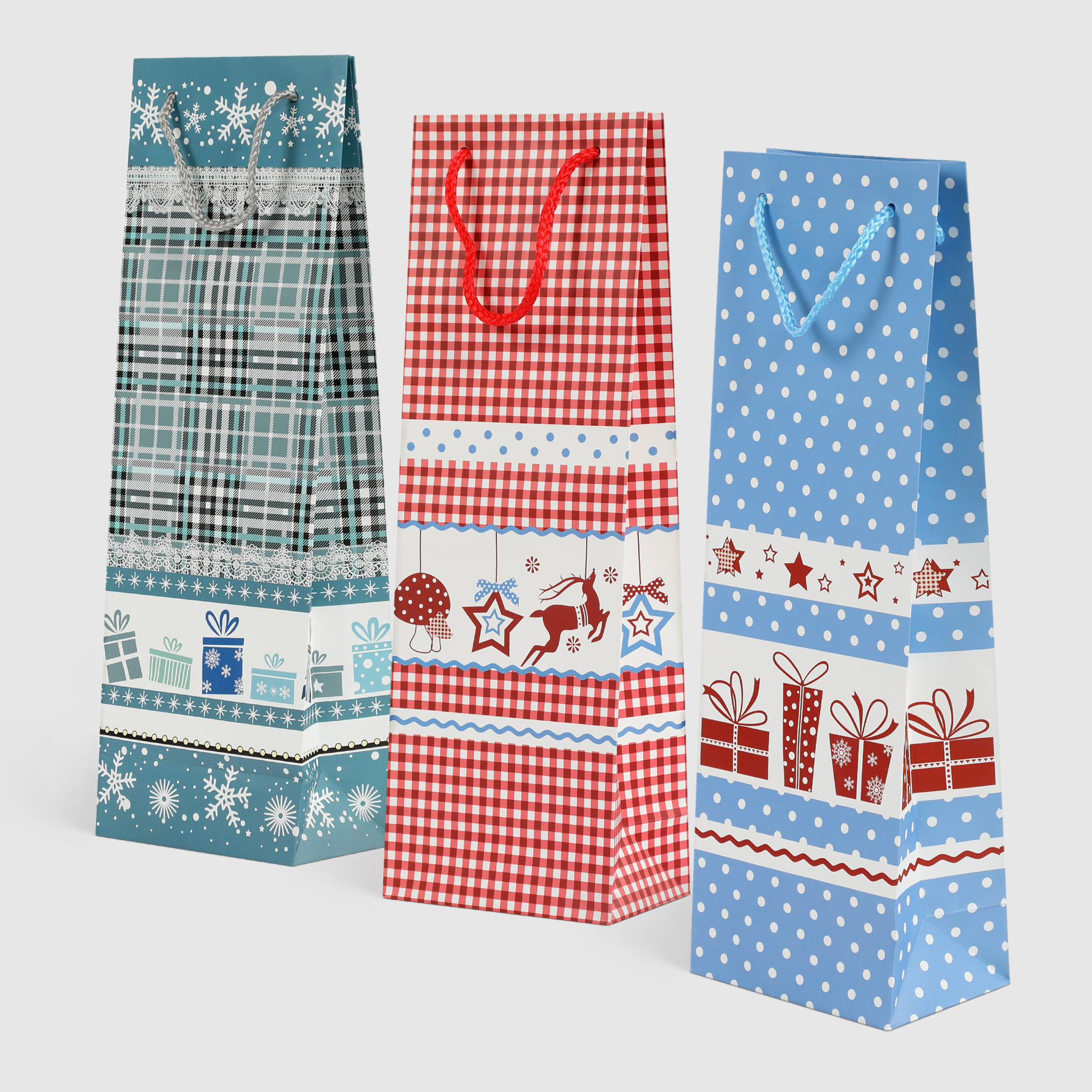 Пакет подарочный Мегамаг ламинированный 123х362х78 см в ассортименте