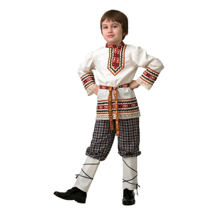 фото Костюм для мальчика славянский 36 батик