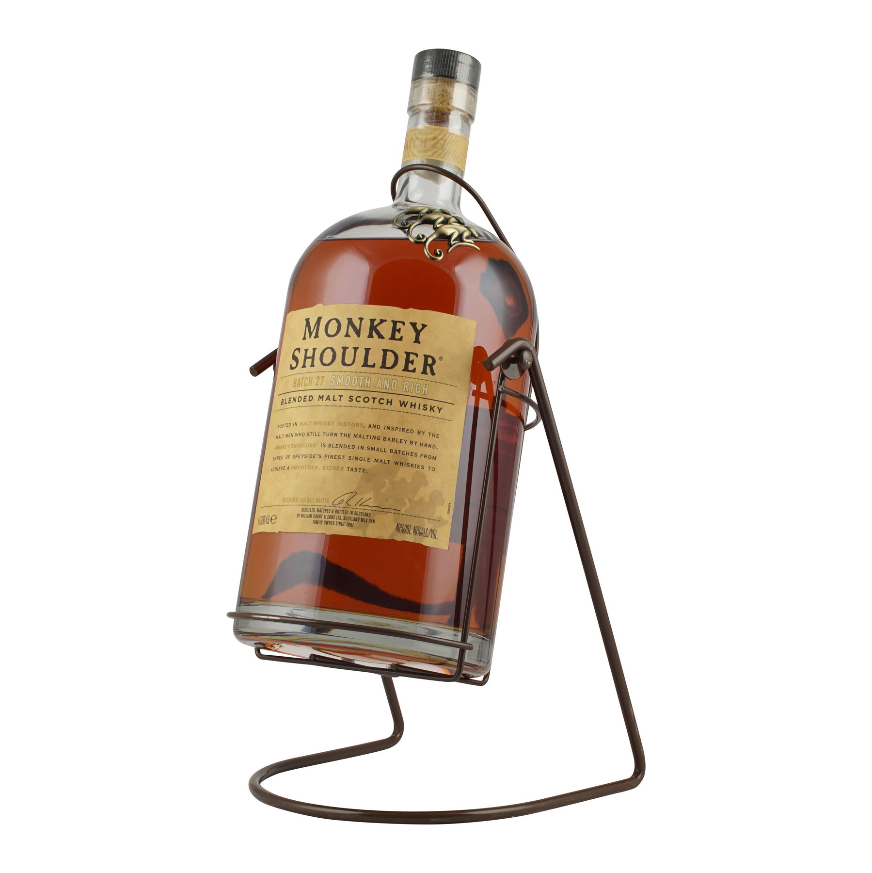 

Виски Monkey Shoulder 3 года 4,5 л, Виски светлого янтарного цвета.